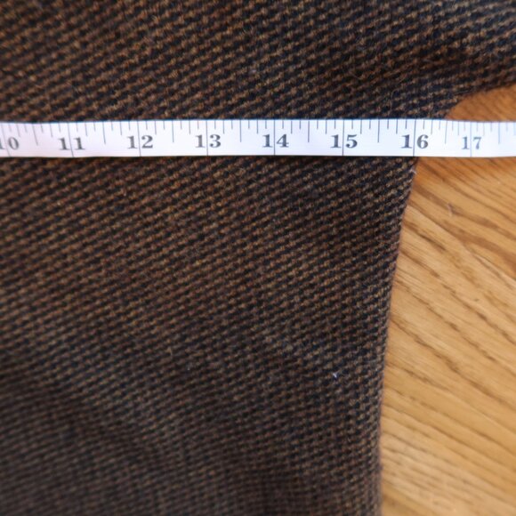 GUCCI camel hair knit sweater brown black gold logo buttons S ITALY office lux - Picture 10 of 11
